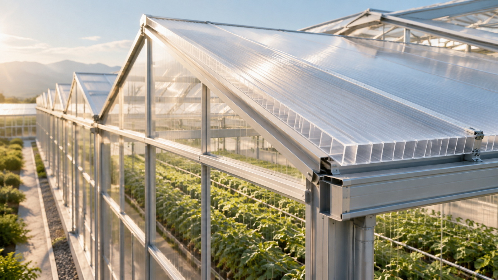 Polycarbonate Hollow Sheet Roofing Applications