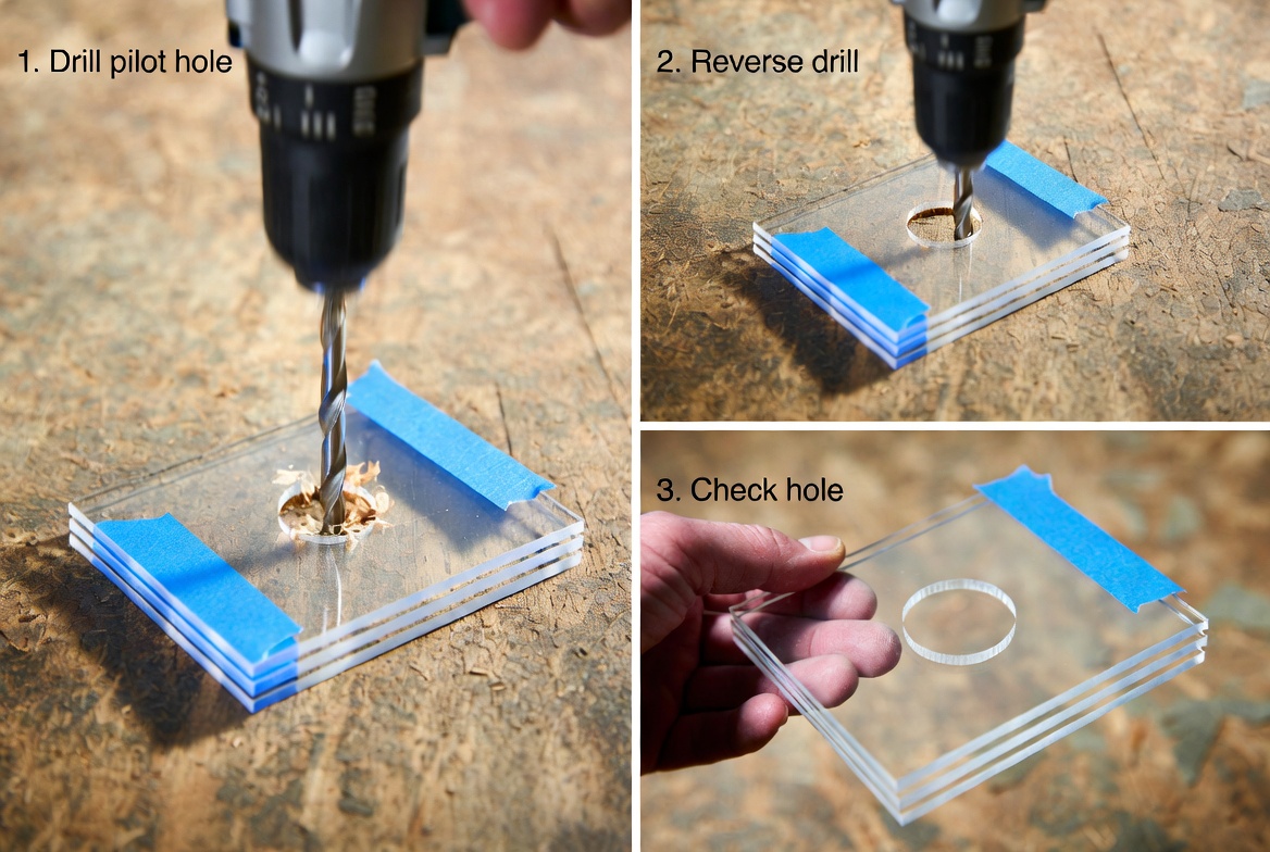 Drilling Acrylic Step By Step