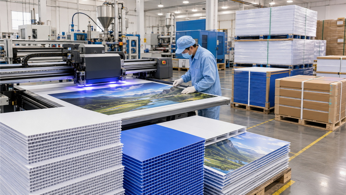OEM PP Hollow Sheet Production And Printing