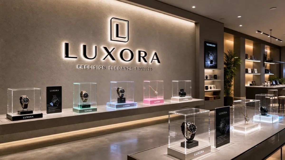 Retail Display With Acrylic Signage
