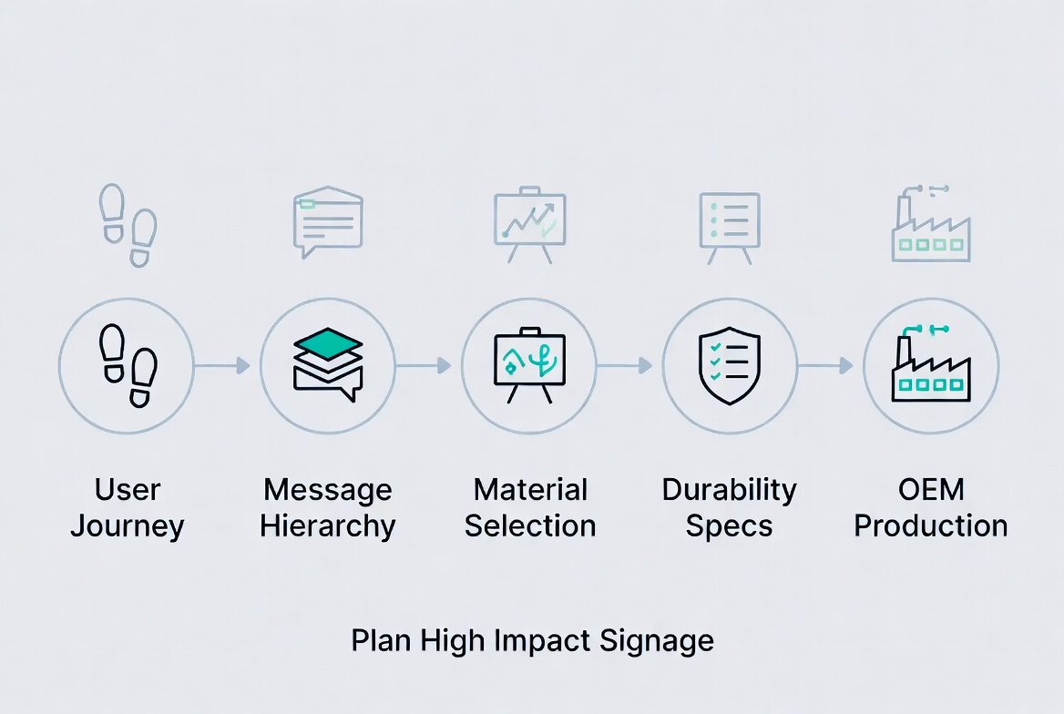 Signage Planning Workflow Diagram