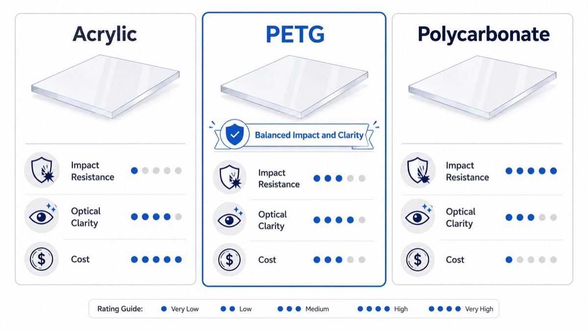 PETG Versus Acrylic And Polycarbonate